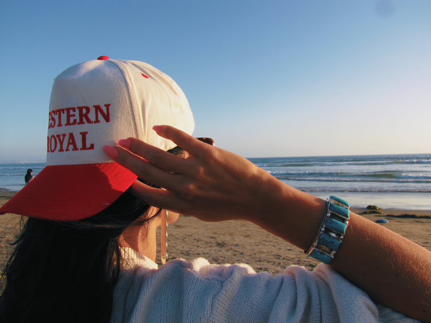 Red/White Western Royal Hat