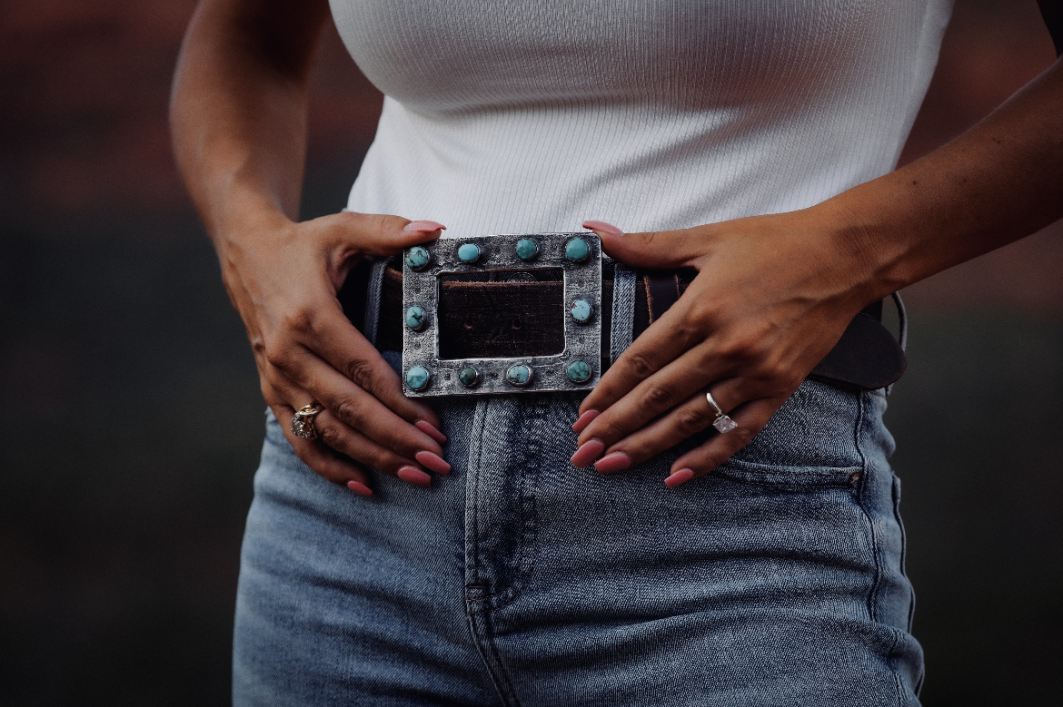 Turquoise Belt Buckle