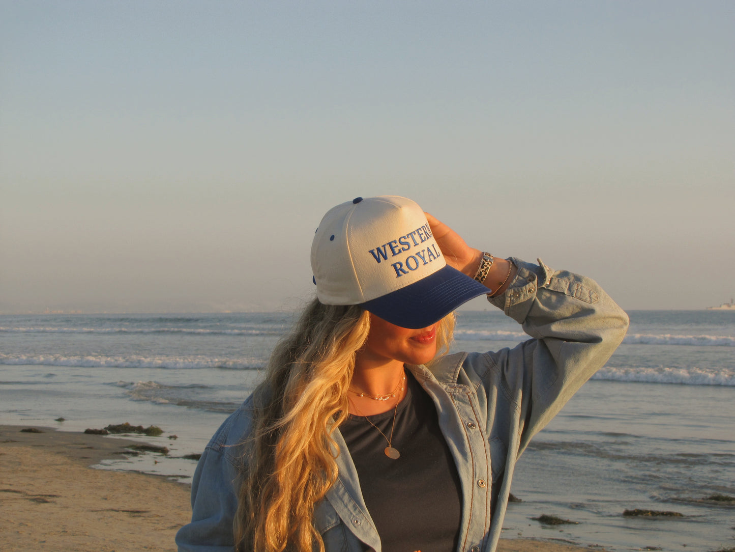Blue/White Western Royal Hat